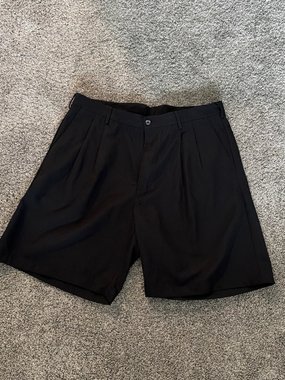 Nike Men’s Black Flat-Front Shorts